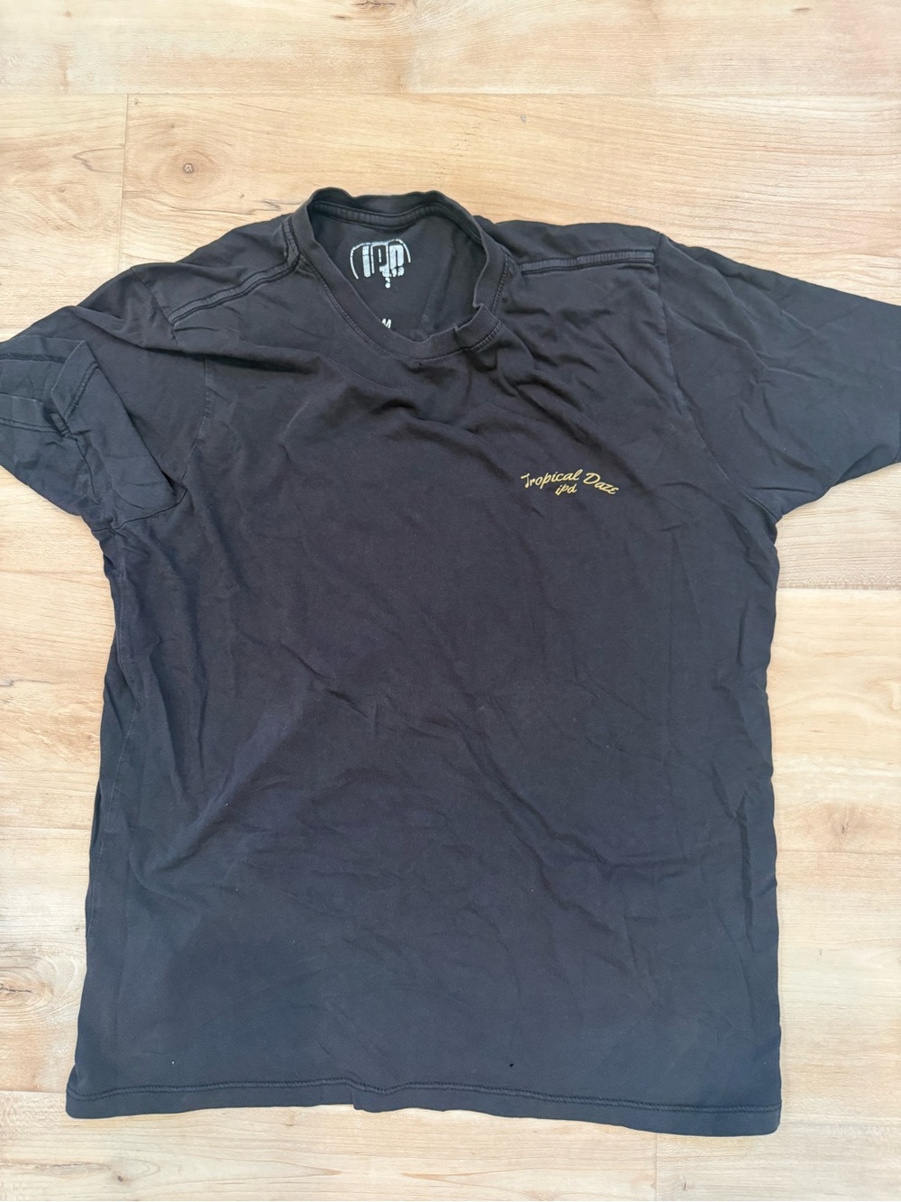 Men's Black Short Sleeve Logo Tee